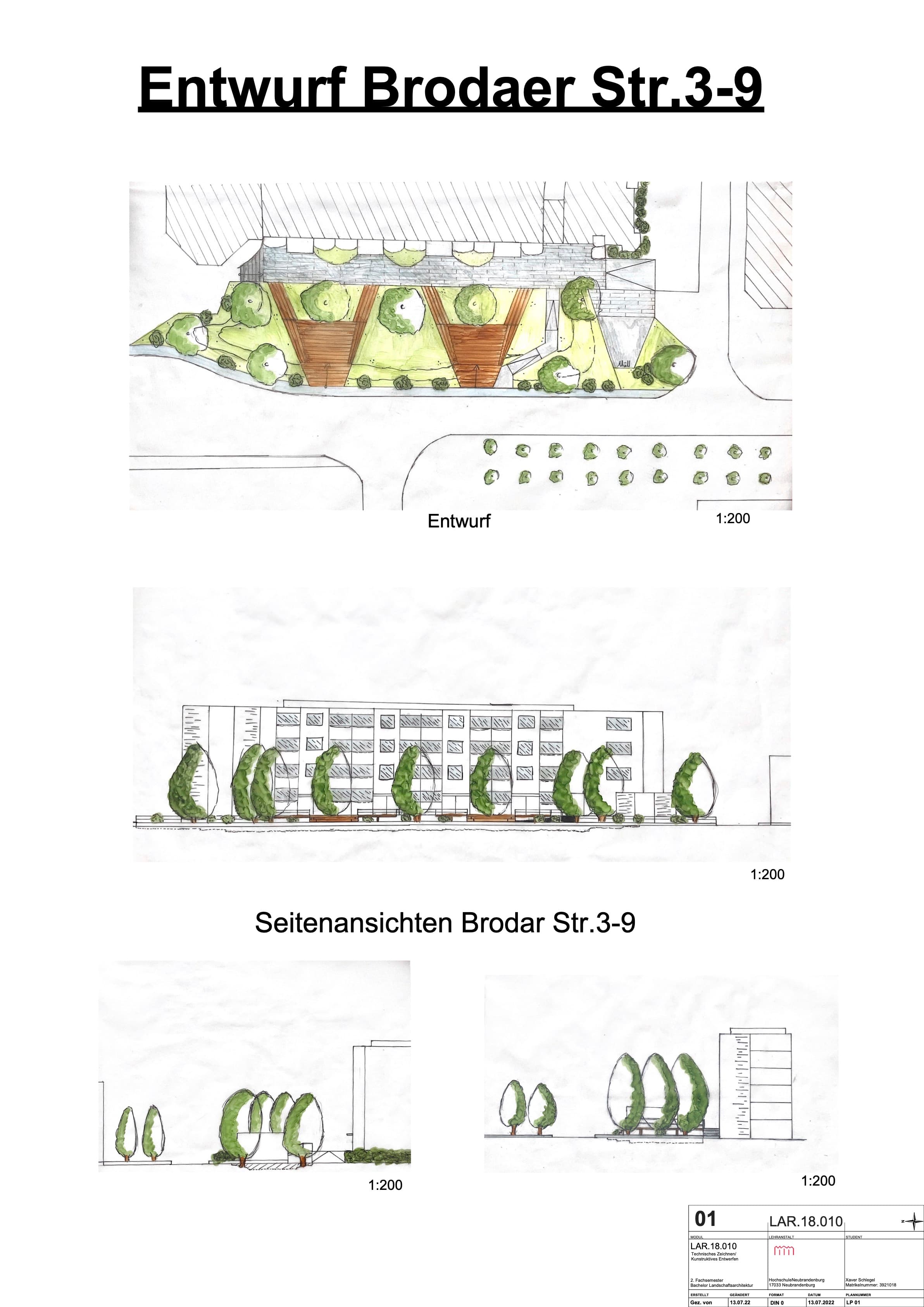 Entwurf 2. Semester Layout Plan