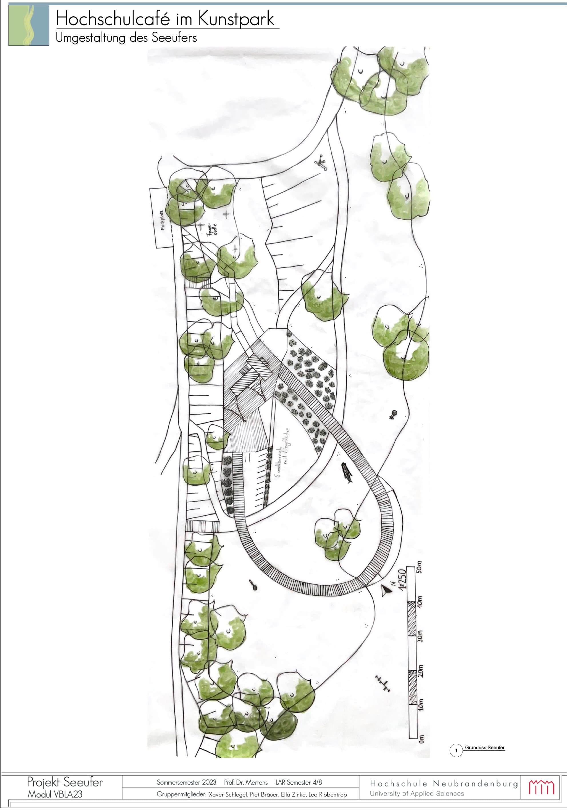 Seeufer Entwurfsplan