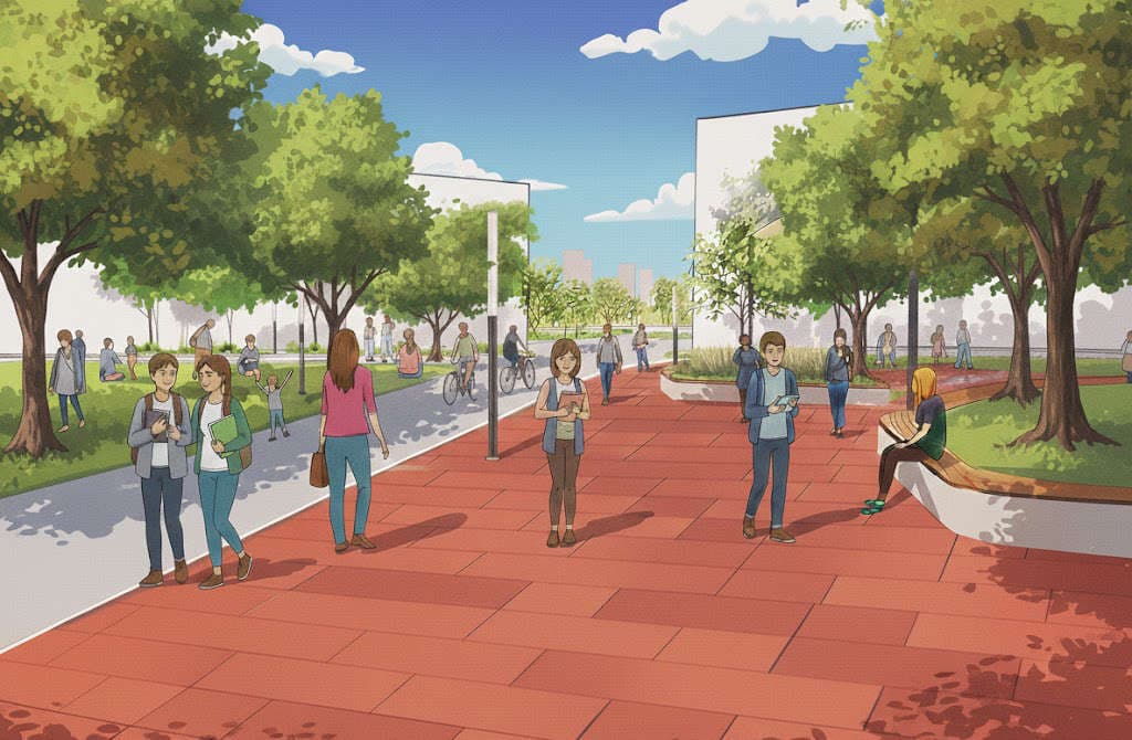 Rosstock Campus Visualization