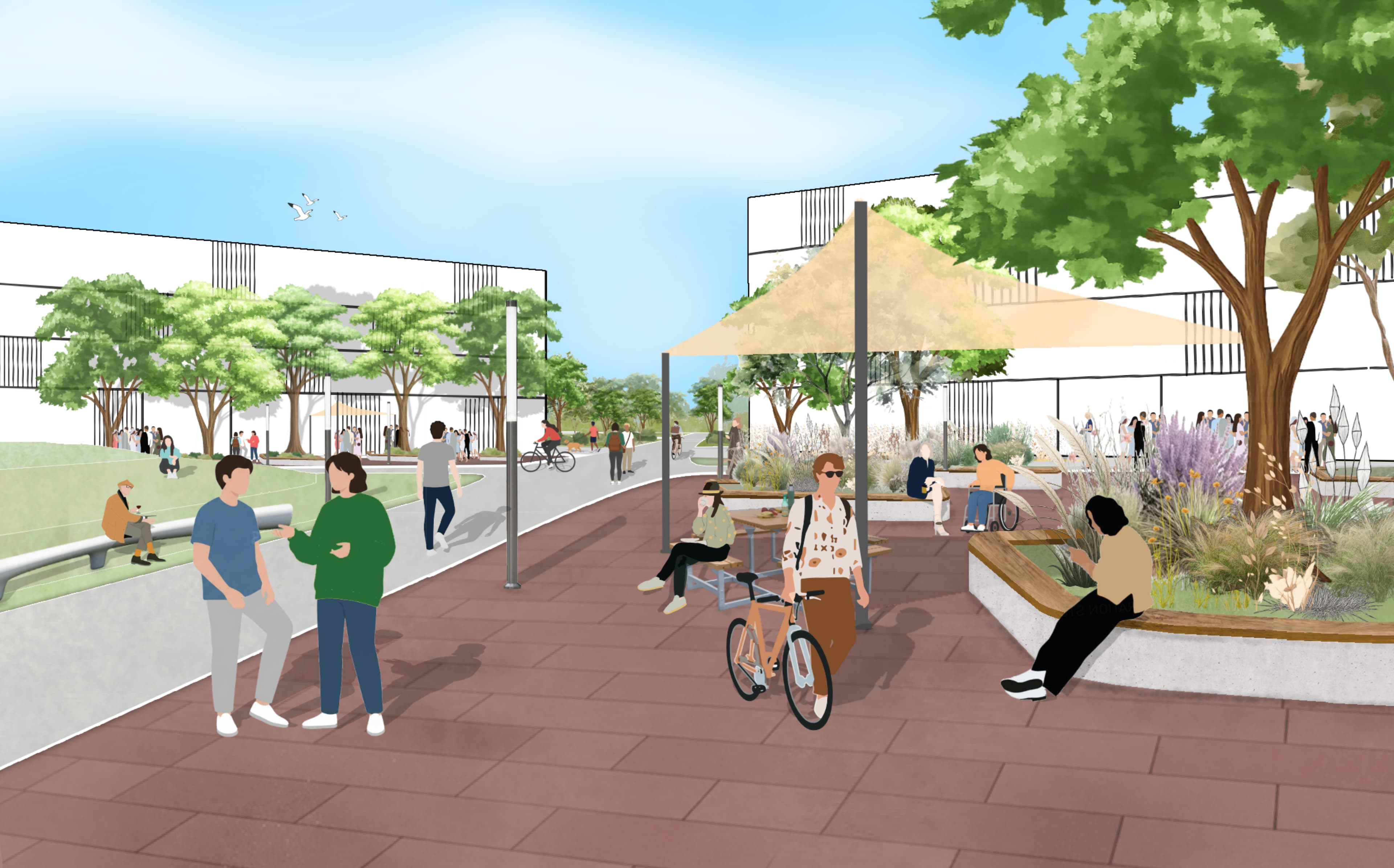 Rostock Campus Visualization Colored 1